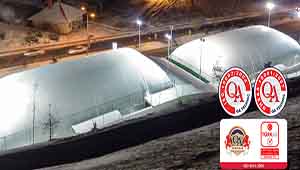 Futbol sahası kapatma sistemi